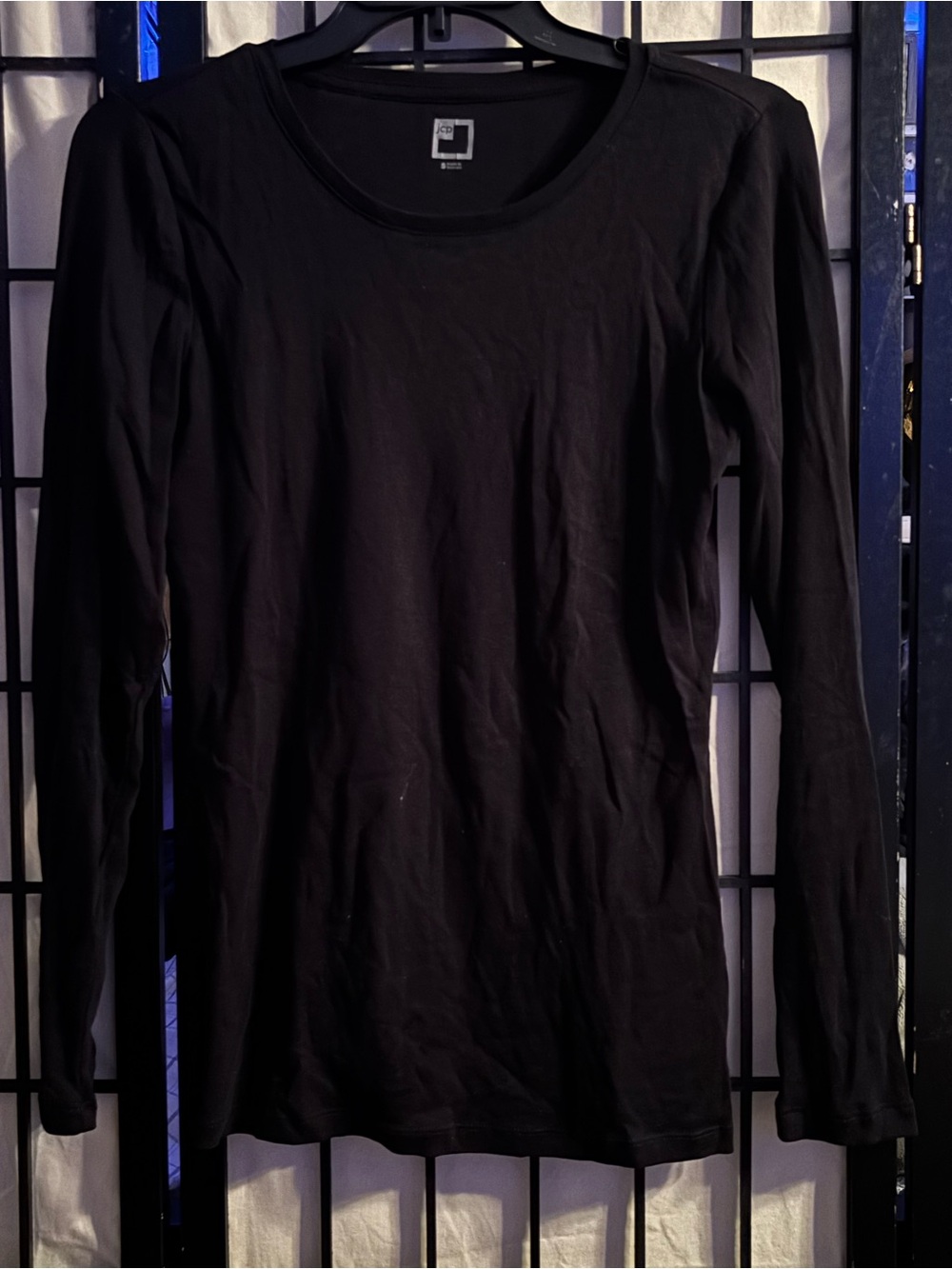 Long Sleeve Black Women's Tee by jcp